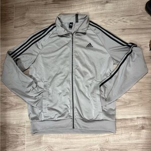 Adidas Men's Light Gray Track Jacket